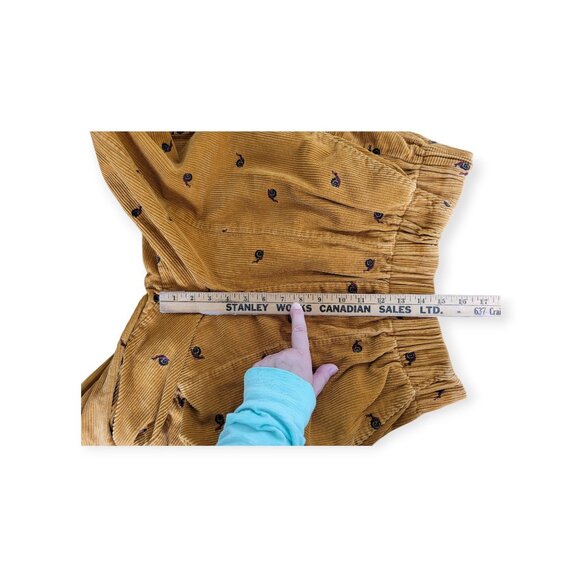 BDG Zaria Embroidered Corduroy Snail Brown Pull-On Pant size XL - Picture 10 of 16